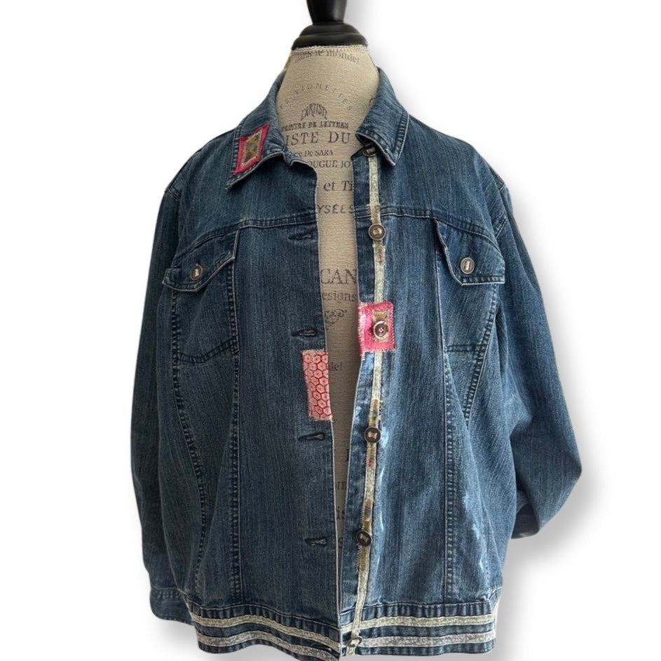 ALFRED PATCHWORK JEAN JACKET