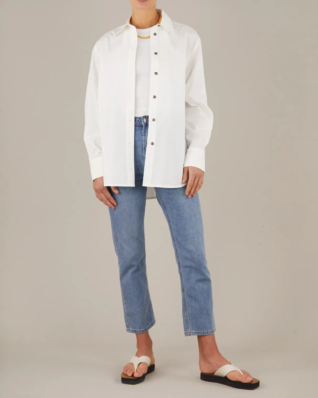 Amelius - Blythe Collared Shirt White