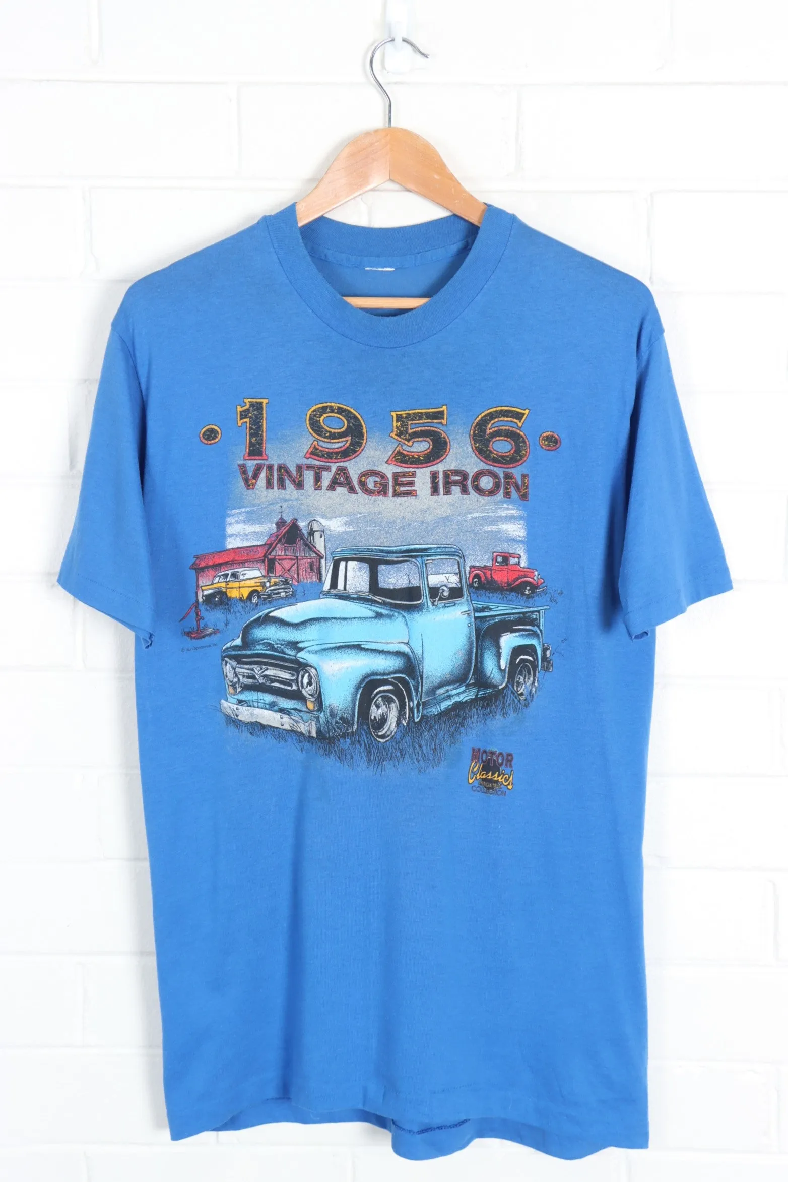 AMERICAN TRUCK COLLECTION SINGLE STITCH BLUE CARS SINGLE STITCH TEE (