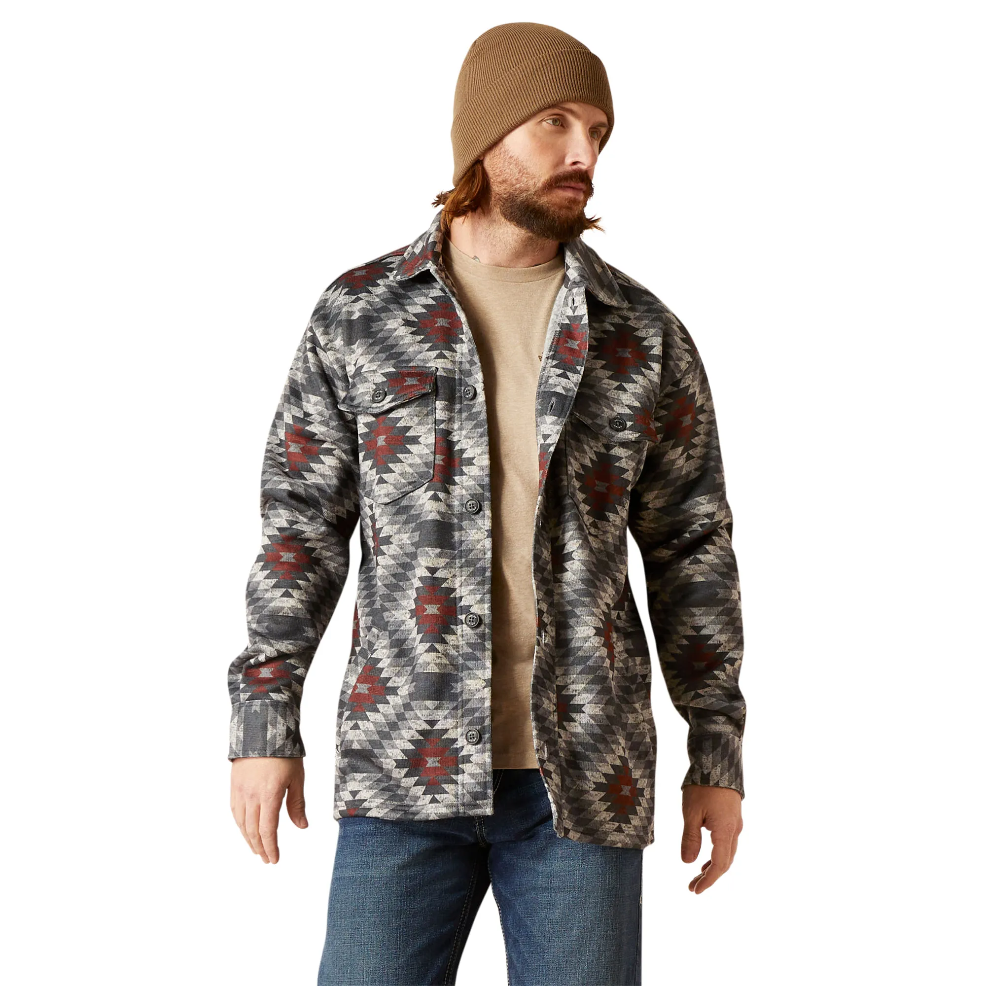 Ariat Mens Caldwell Printed Shirt Jacket