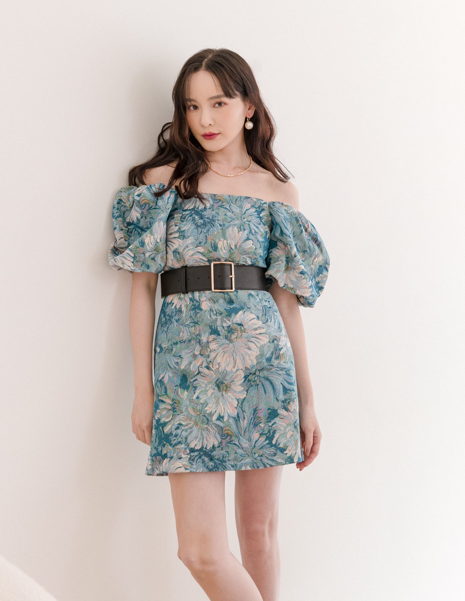 Arissa Dress in Blue Floral