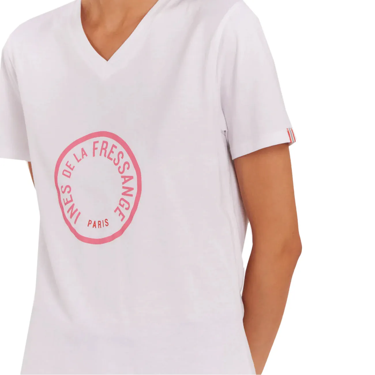 AURORE T-SHIRT Donna Whitepink