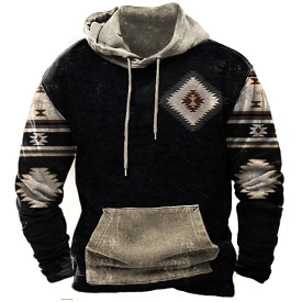 Aztec Cowboy Men's Hoodie