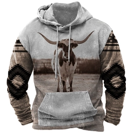 Aztec Cowboy Men's Hoodie