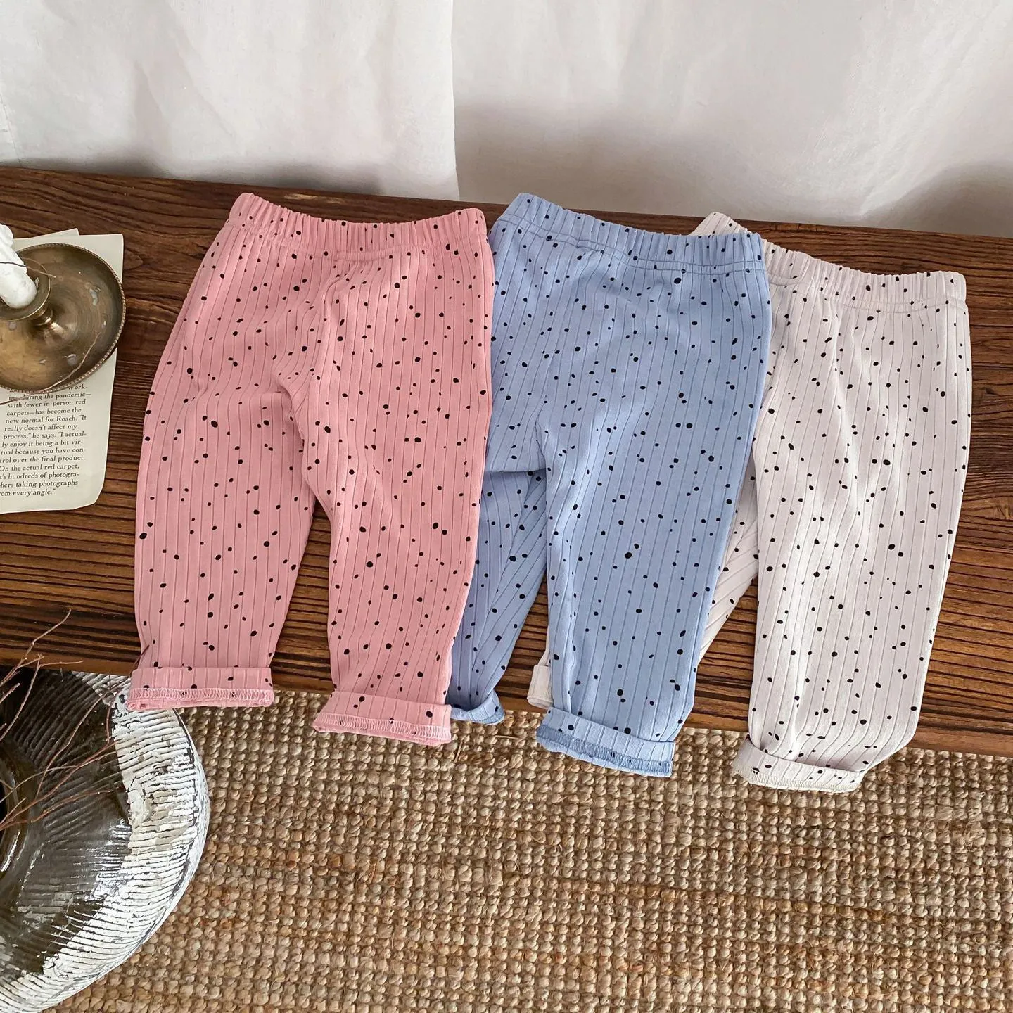 Baby Kid Girls Polka dots Print Pants Wholesale 24030184