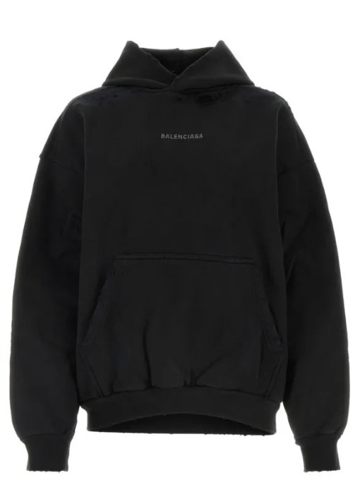 BALENCIAGA  |Balenciaga Back Hoodie Medium Fit in Black