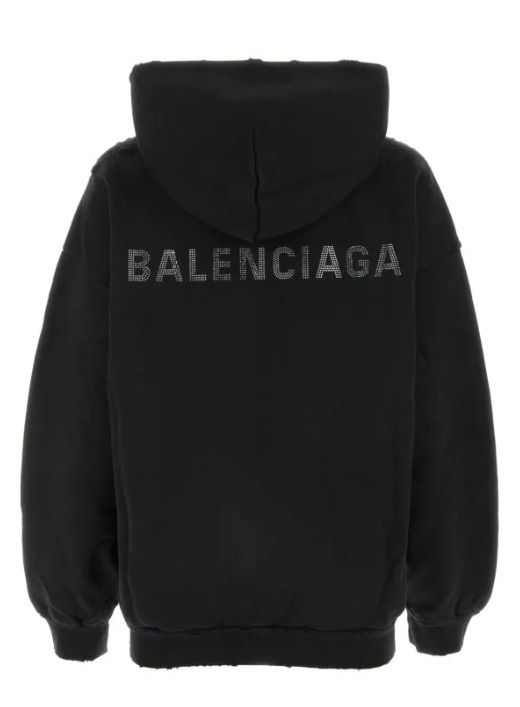 BALENCIAGA  |Balenciaga Back Hoodie Medium Fit in Black