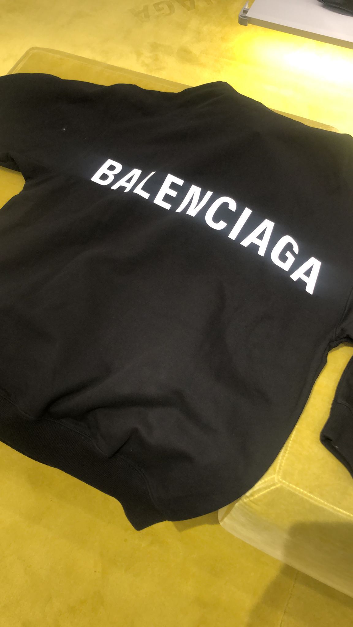 BALENCIAGA  |Balenciaga Back Hoodie Regular Fit in Black