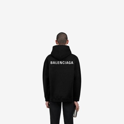 BALENCIAGA  |Balenciaga Back Hoodie Regular Fit in Black