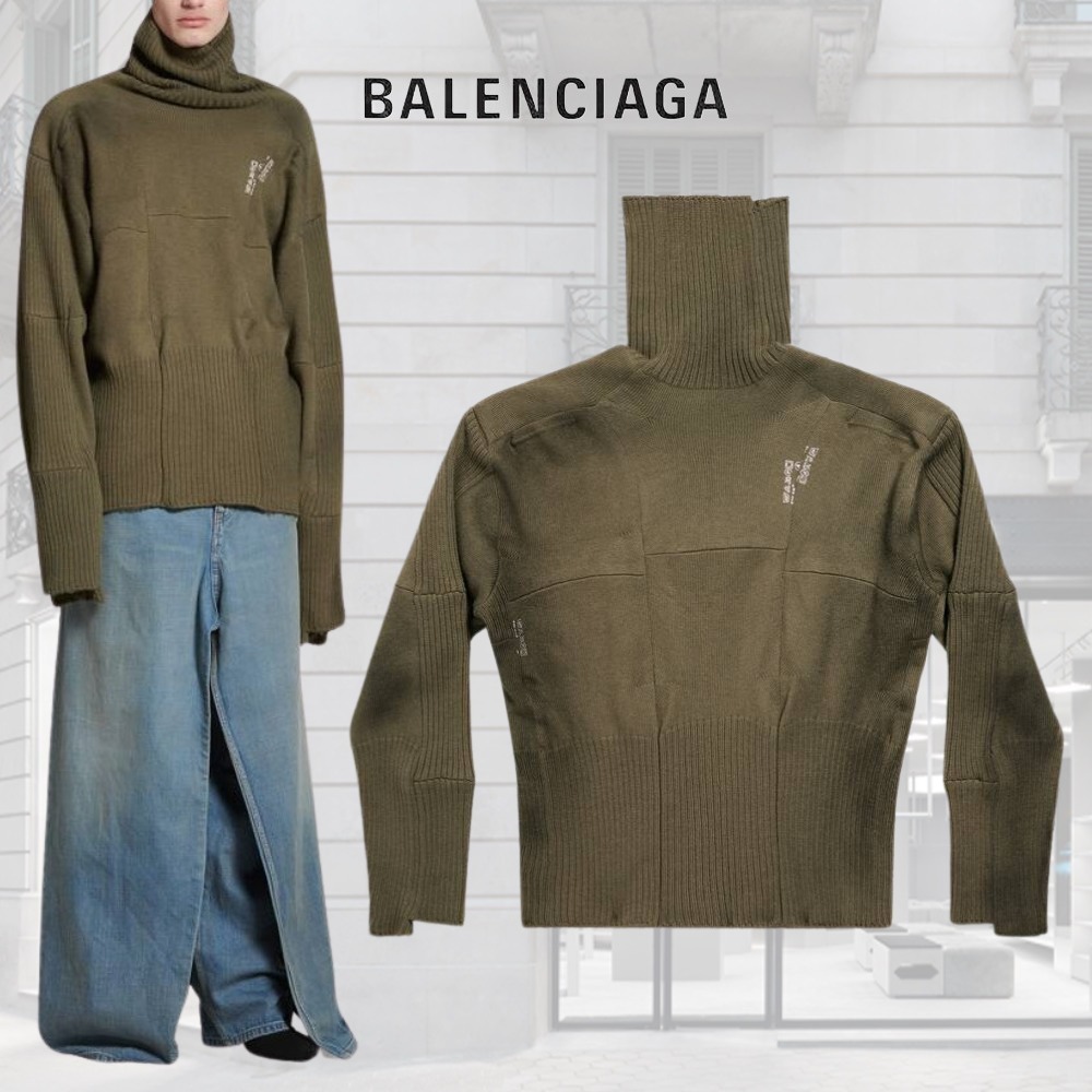 BALENCIAGA  |Balenciaga Upcycled Socks Sweater in Dark Green