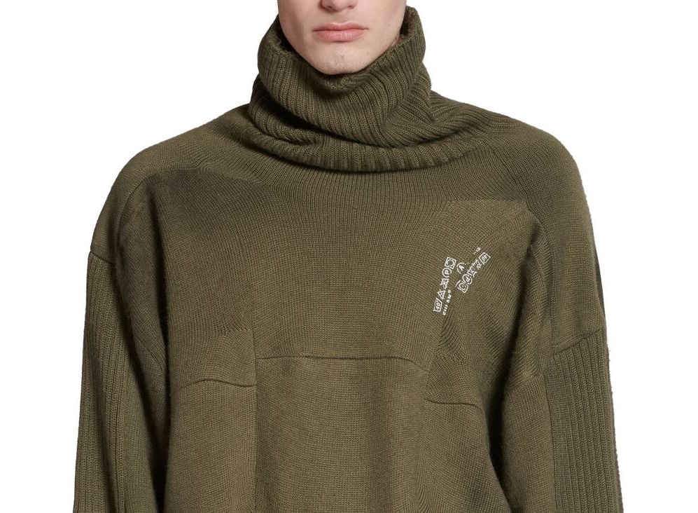 BALENCIAGA  |Balenciaga Upcycled Socks Sweater in Dark Green