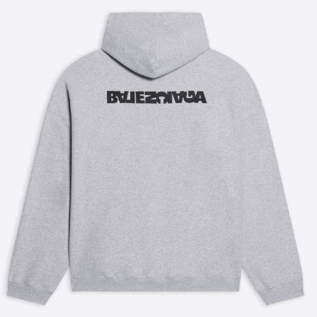 BALENCIAGA  |Men's turn wide fit hoodie in grey