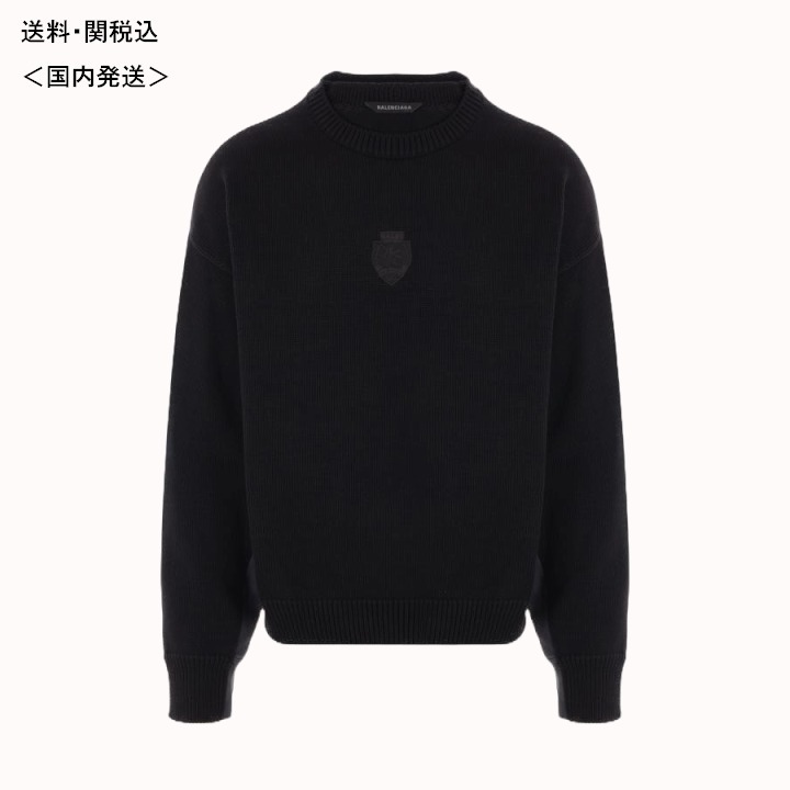 BALENCIAGA  |Political Campaign Hybrid Sweater in Black