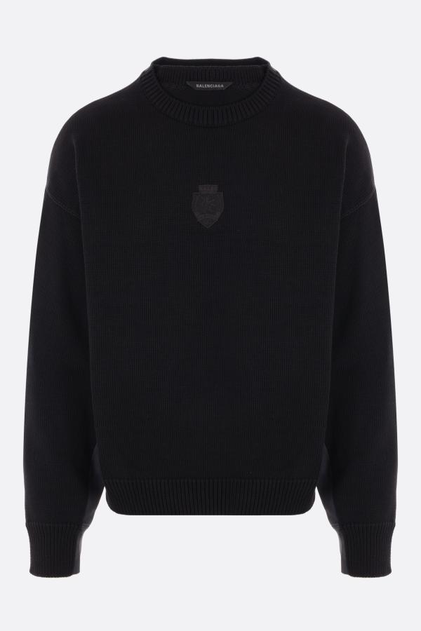 BALENCIAGA  |Political Campaign Hybrid Sweater in Black