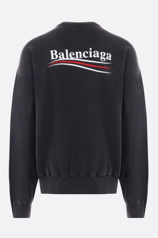 BALENCIAGA  |Political Campaign Hybrid Sweater in Black