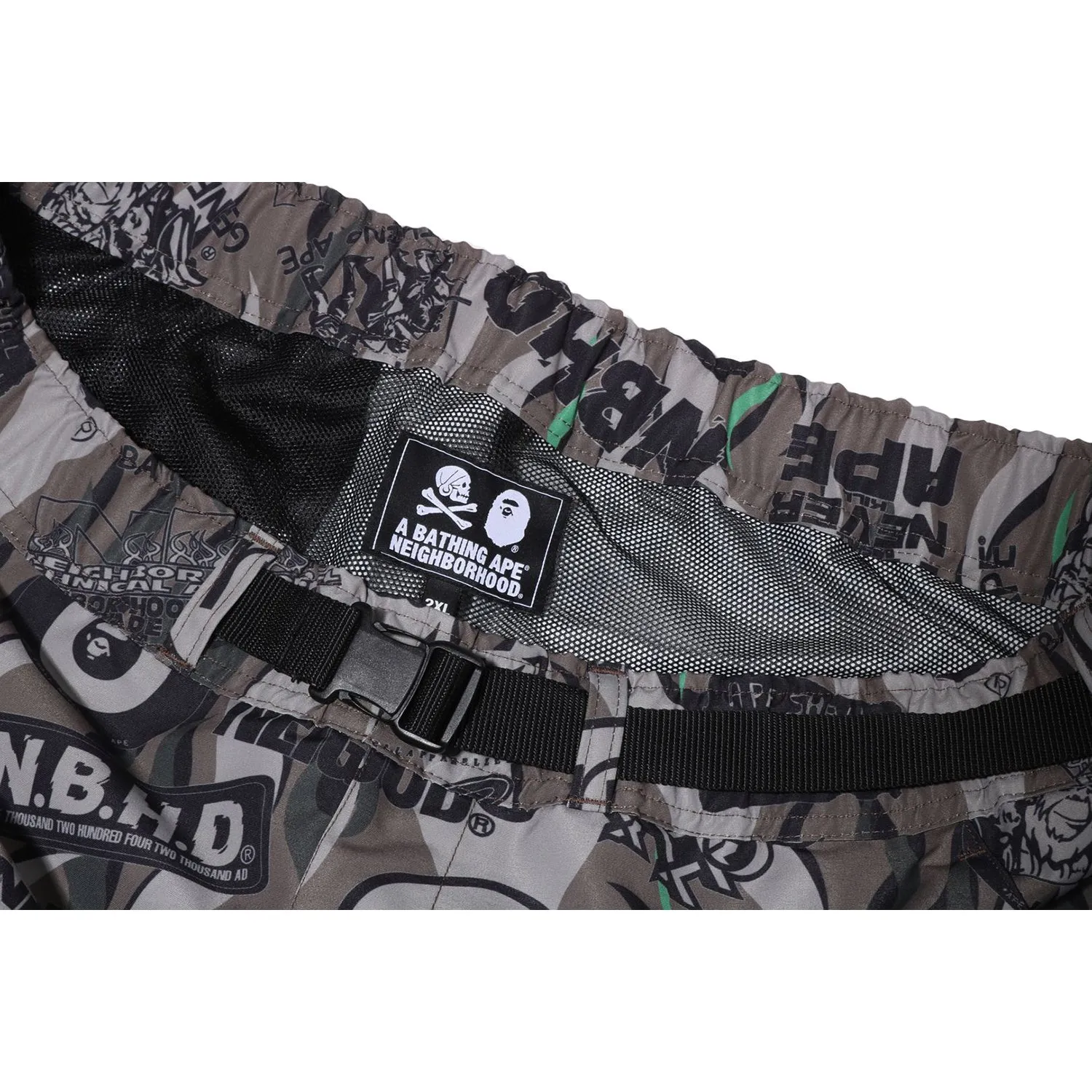 BAPE X NEIGHBOURHOOD MULTI POCKET TRACK PANTS MENS