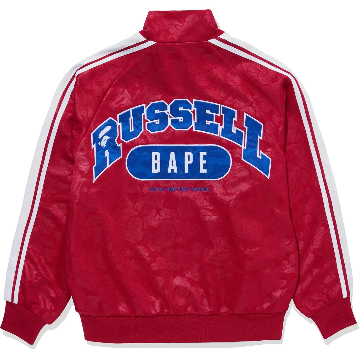 BAPE X RUSSELL TRACK JACKET MENS