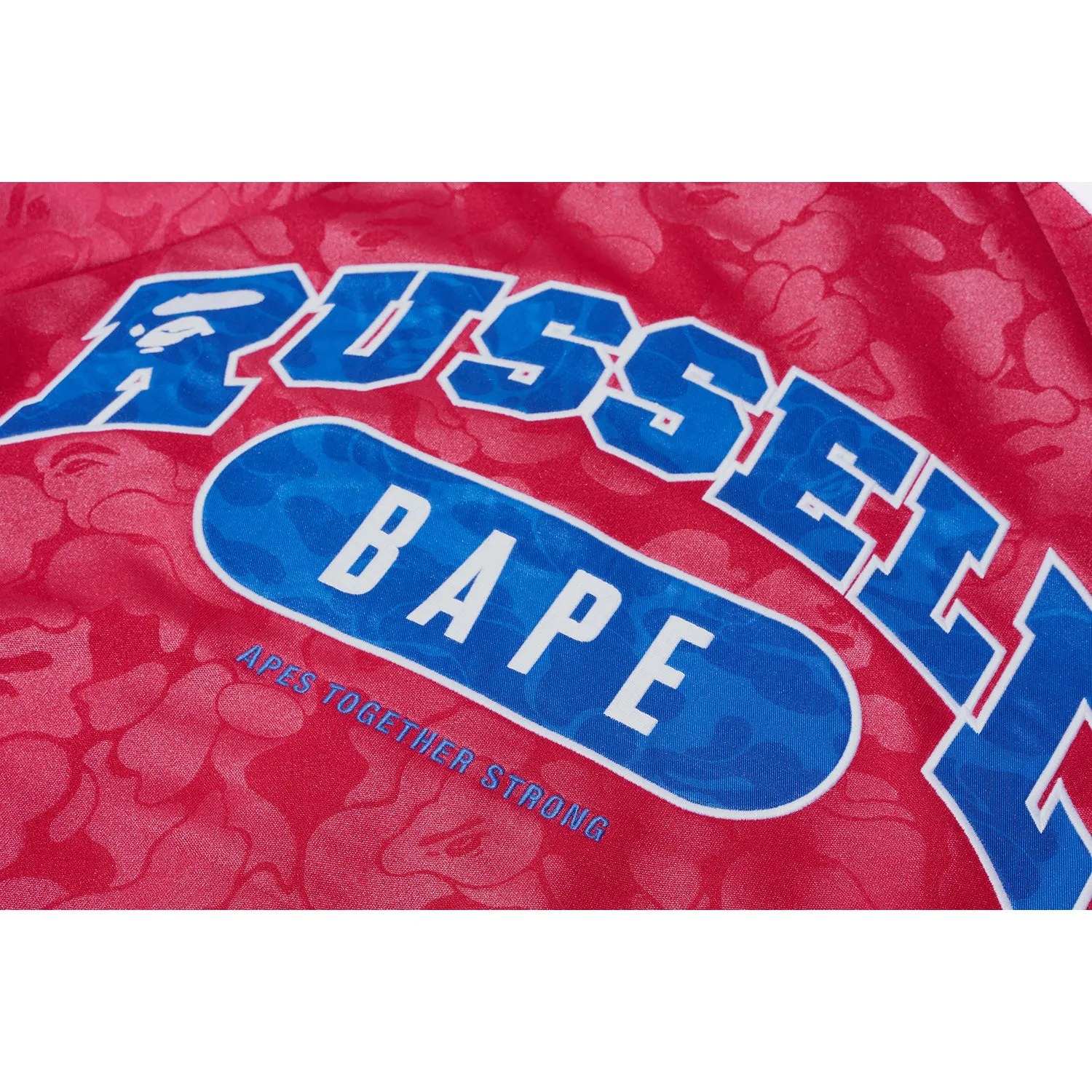 BAPE X RUSSELL TRACK JACKET MENS