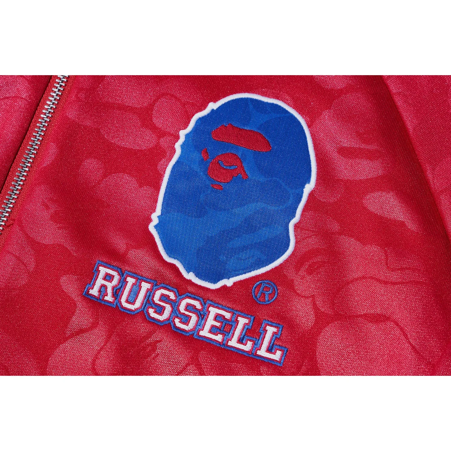 BAPE X RUSSELL TRACK JACKET MENS