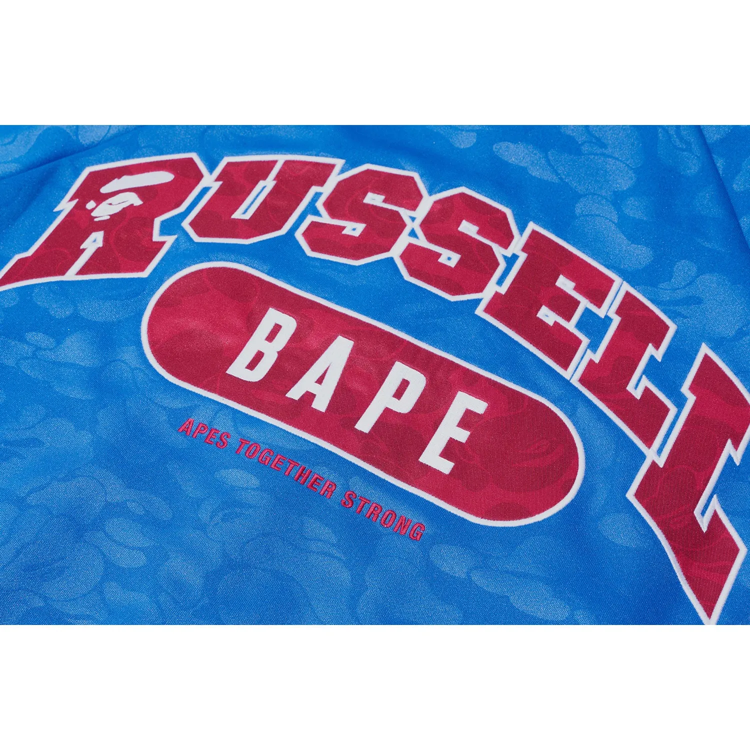 BAPE X RUSSELL TRACK JACKET MENS