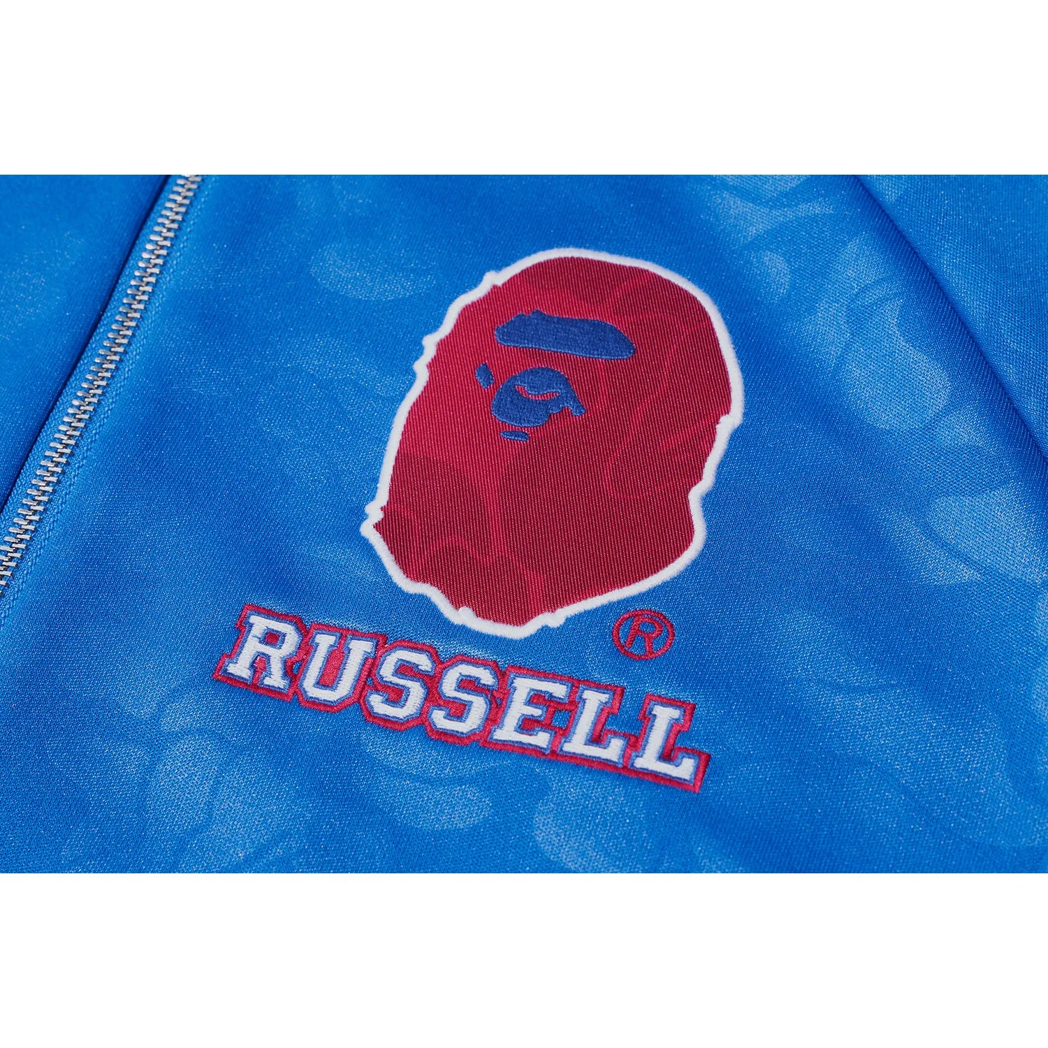 BAPE X RUSSELL TRACK JACKET MENS