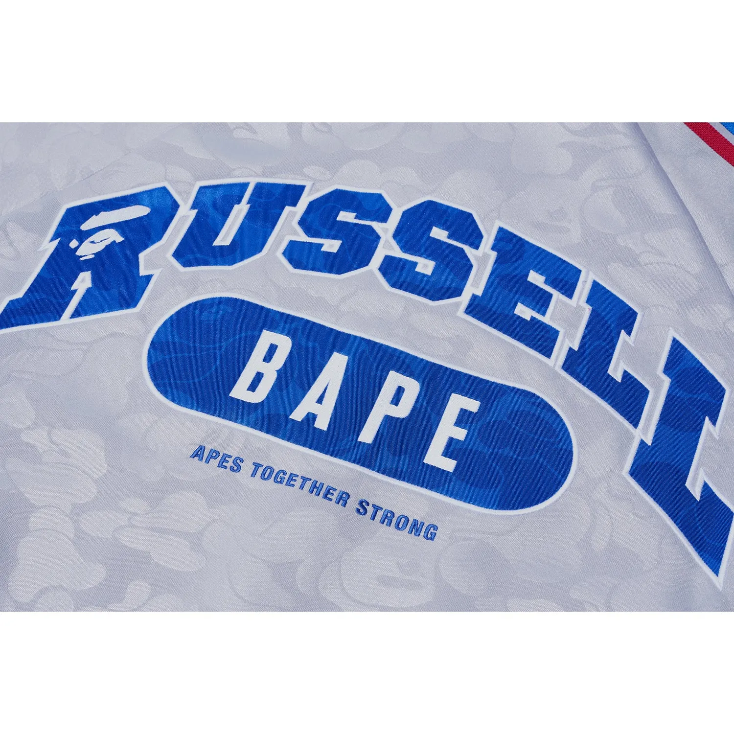 BAPE X RUSSELL TRACK JACKET MENS