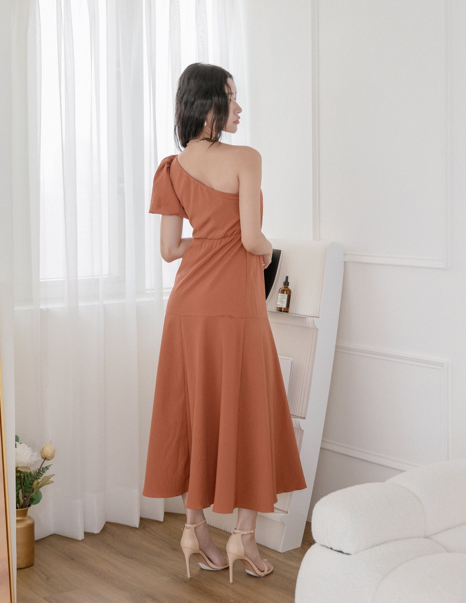 Becca Dress in Rust