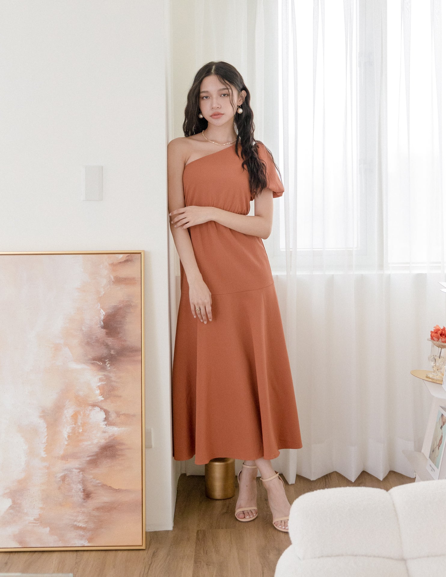 Becca Dress in Rust