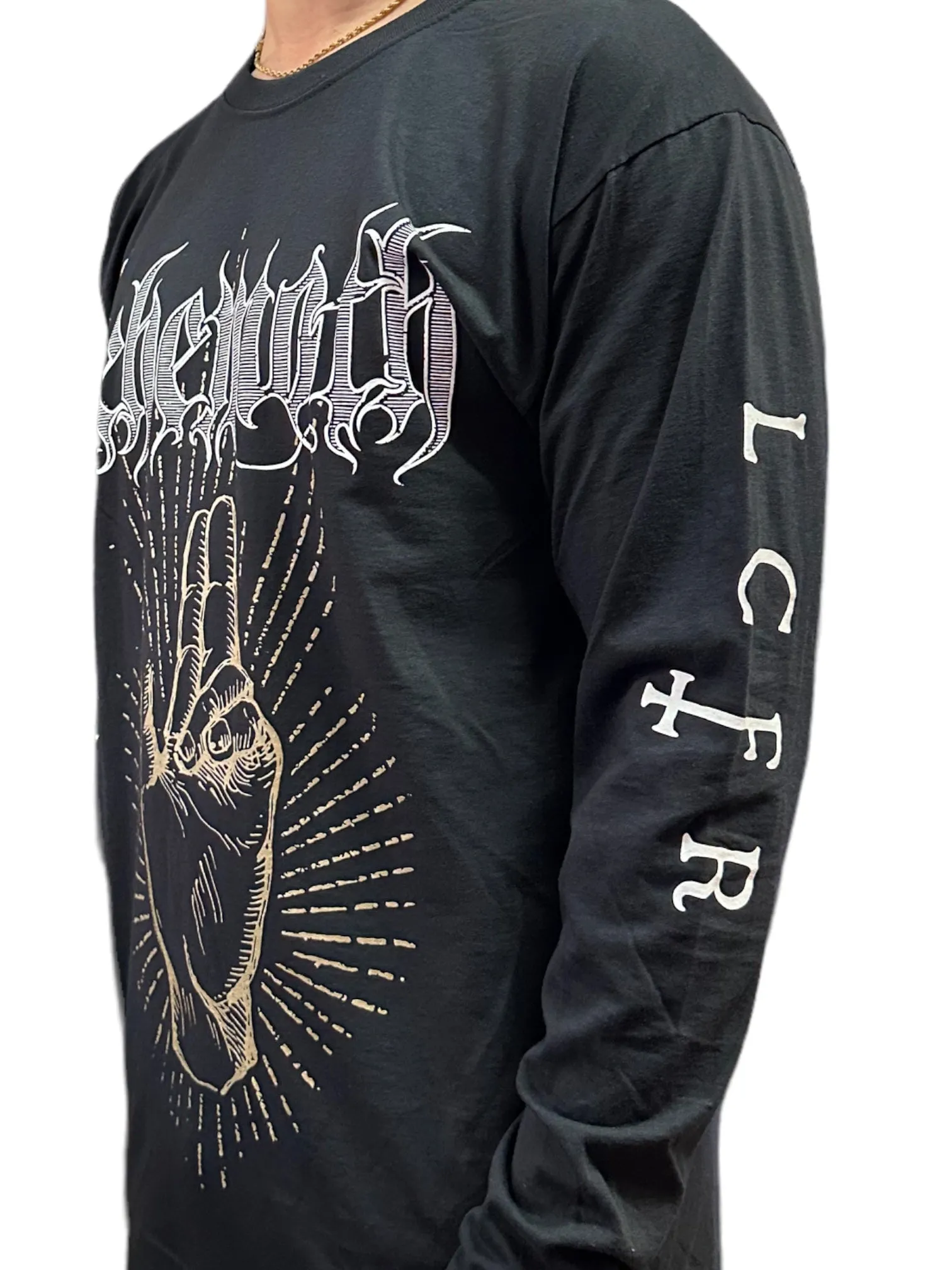 Behemoth Lucifer Official Unisex Long Sleeved Shirt Various Sizes Front & Back Print: NEW