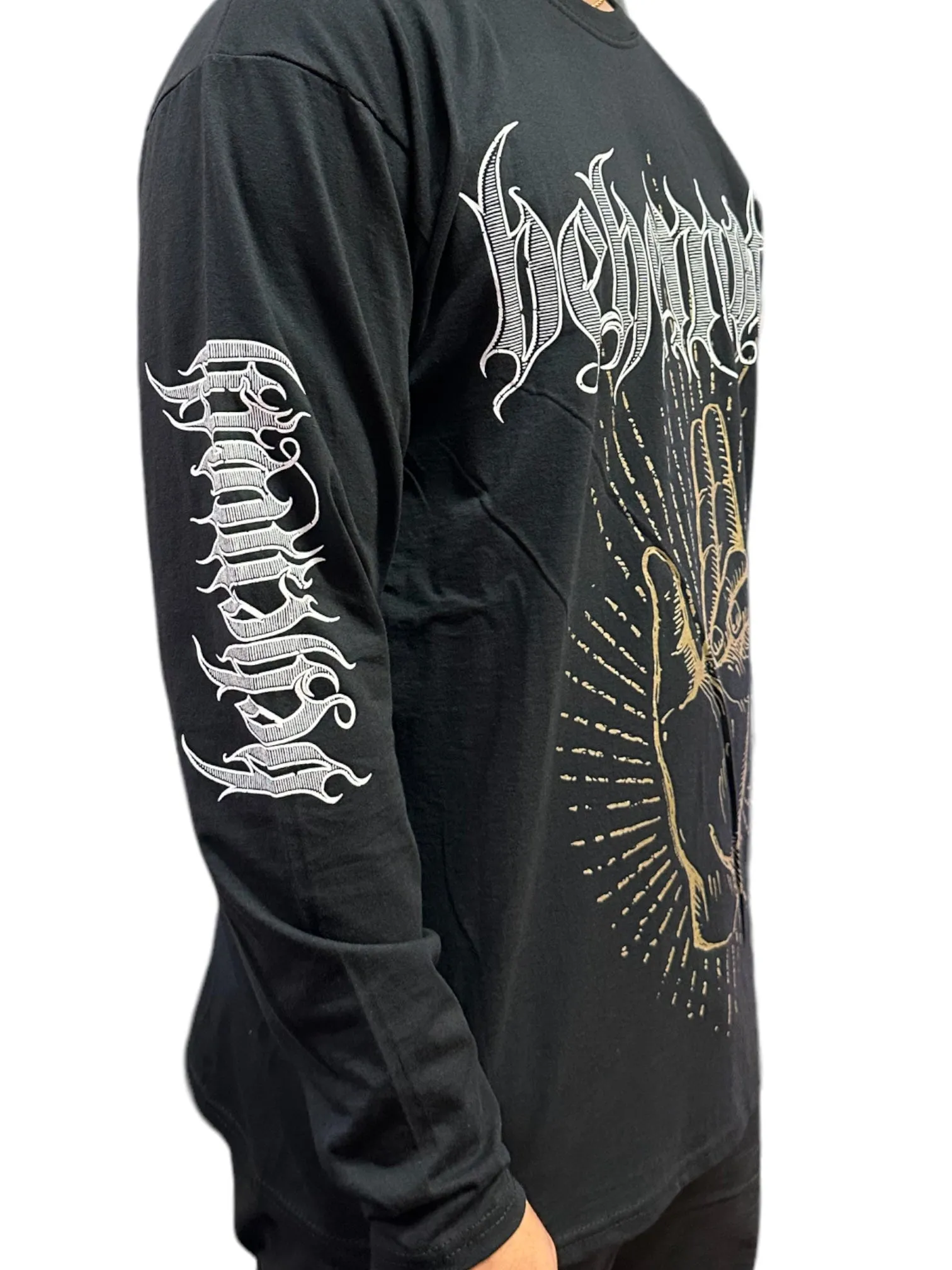 Behemoth Lucifer Official Unisex Long Sleeved Shirt Various Sizes Front & Back Print: NEW