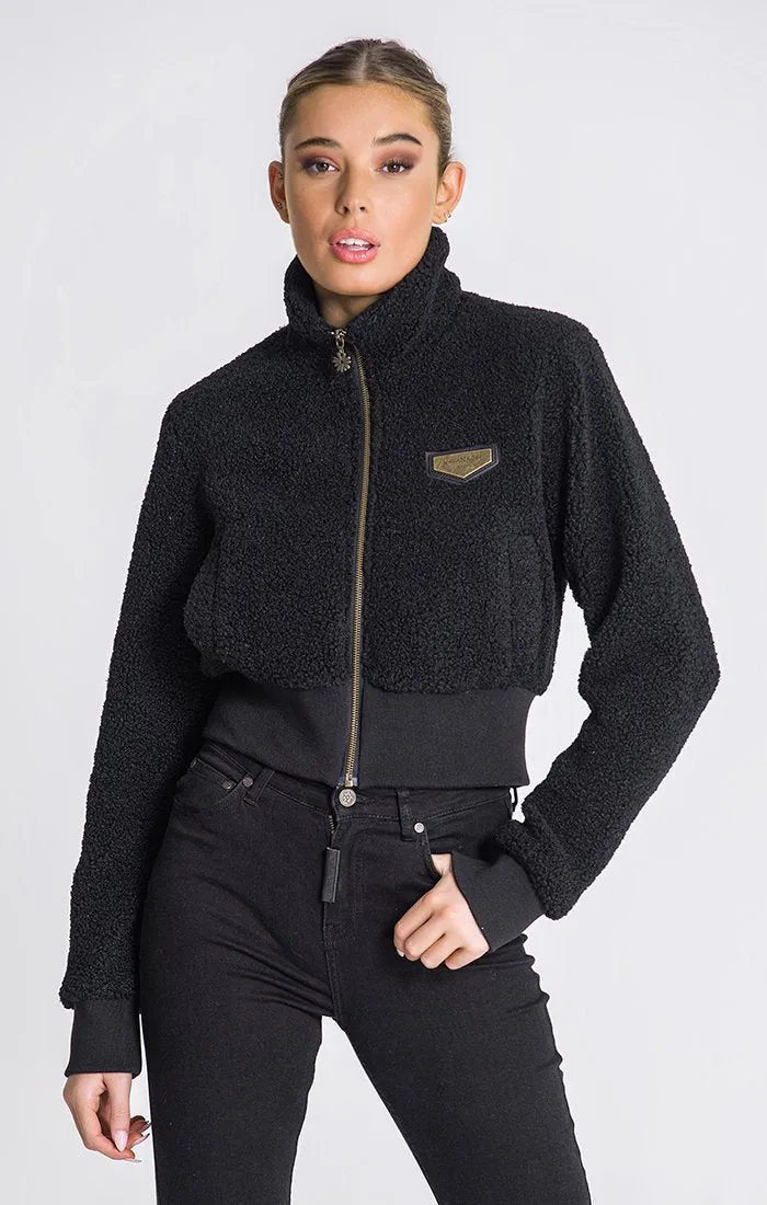 Black Teddy Sherpa Jacket