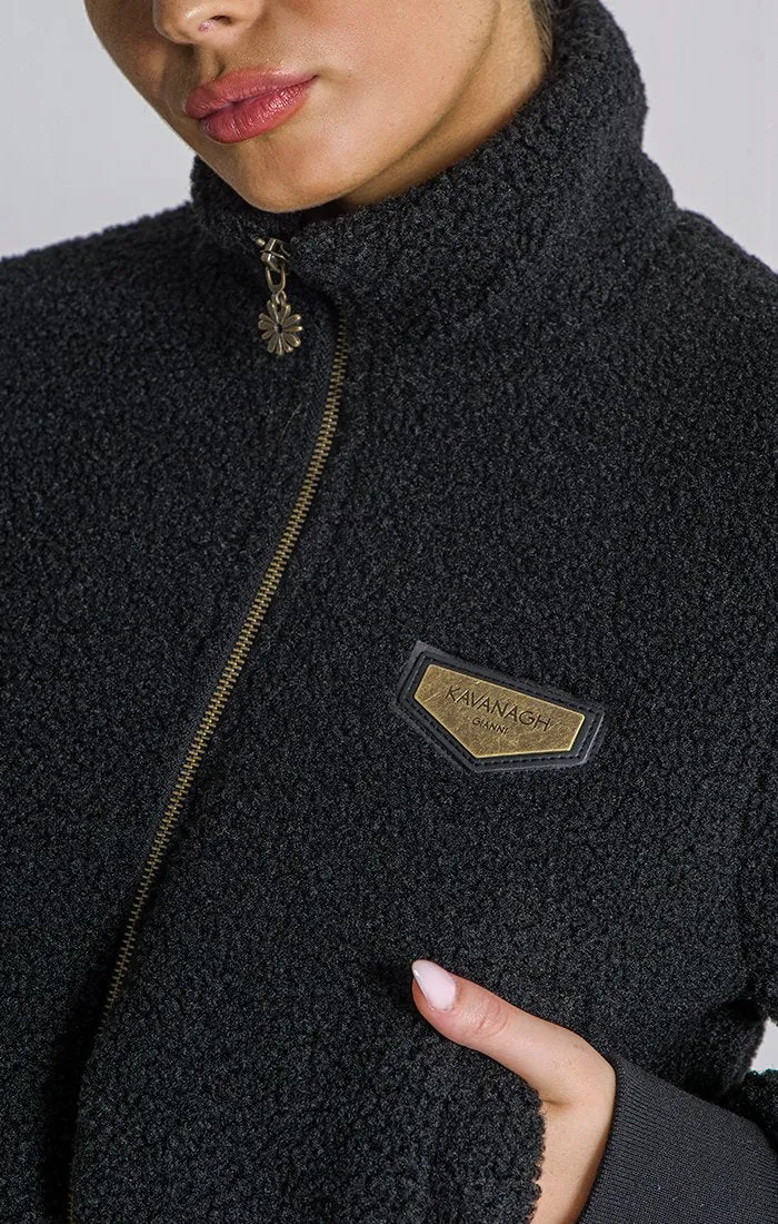 Black Teddy Sherpa Jacket