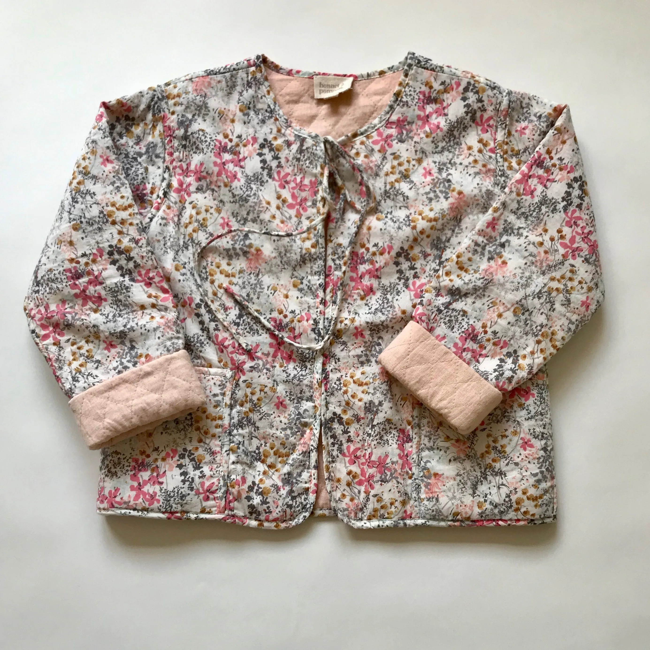 Bonnet  Pompon Liberty Print Cotton Jacket