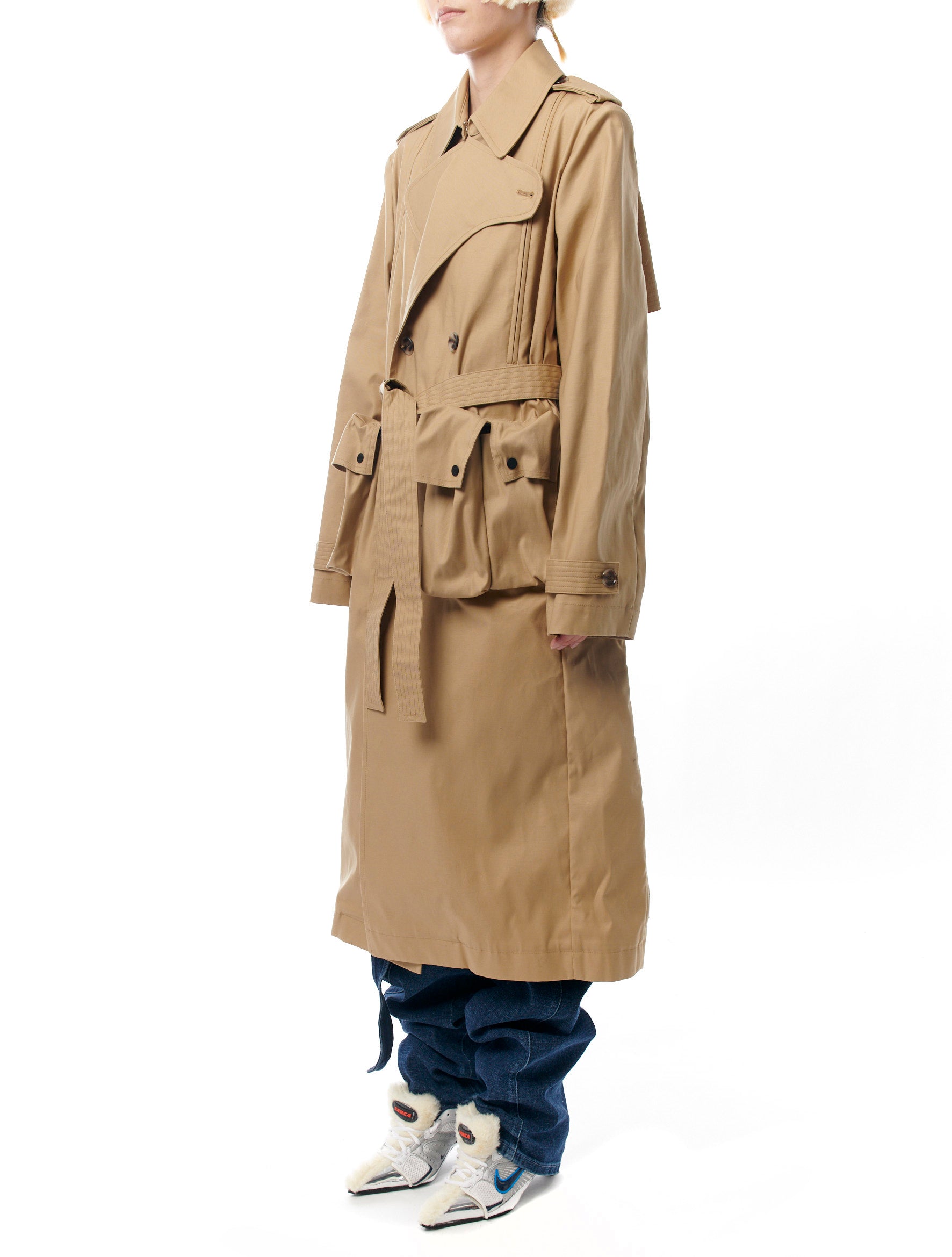 Botter Multi Pocket Dive Closure Trench Coat