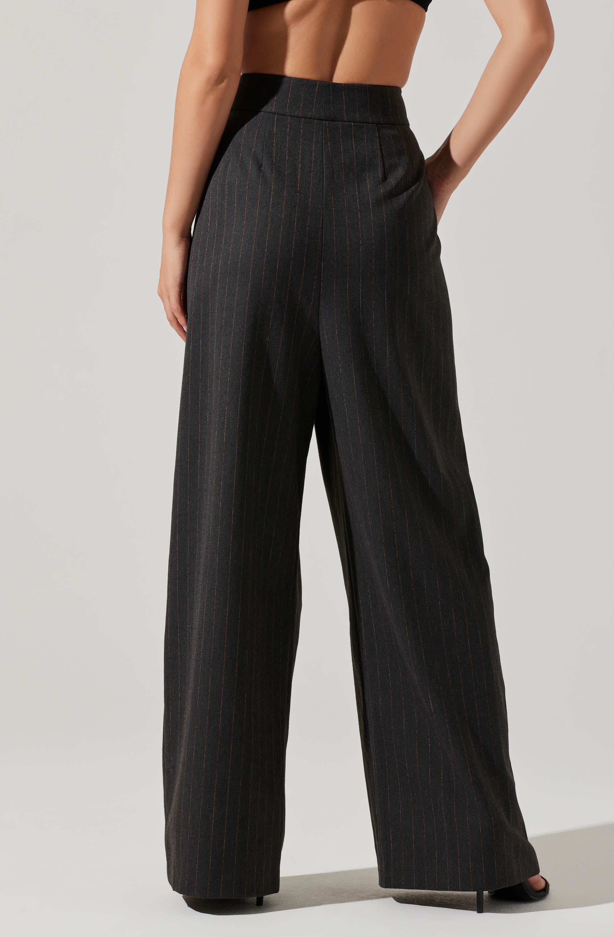 Boyfriend Pleated Criss-Cross Waist Pants