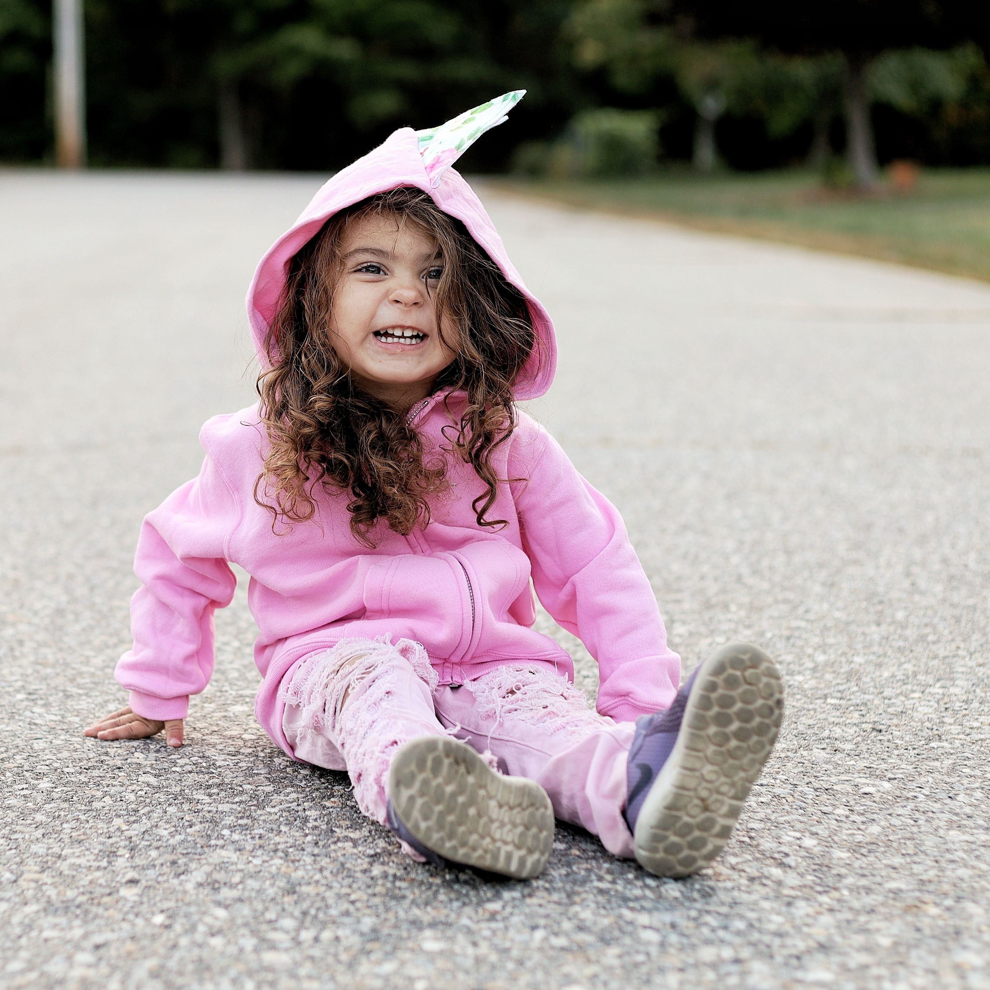 Candy Pink Dinosaur Hoodie For Girls - Rosie Rex