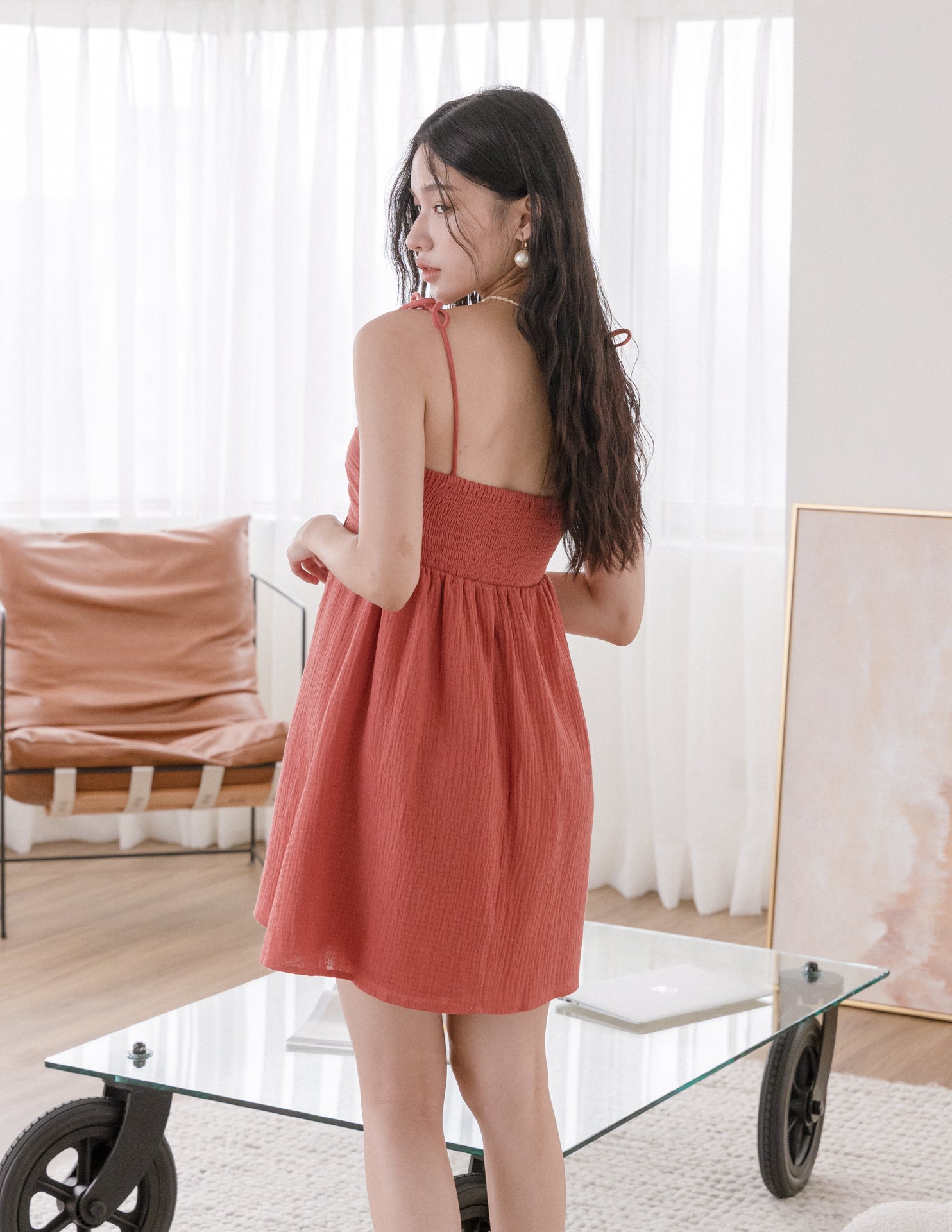 Casey Dress in Crimson