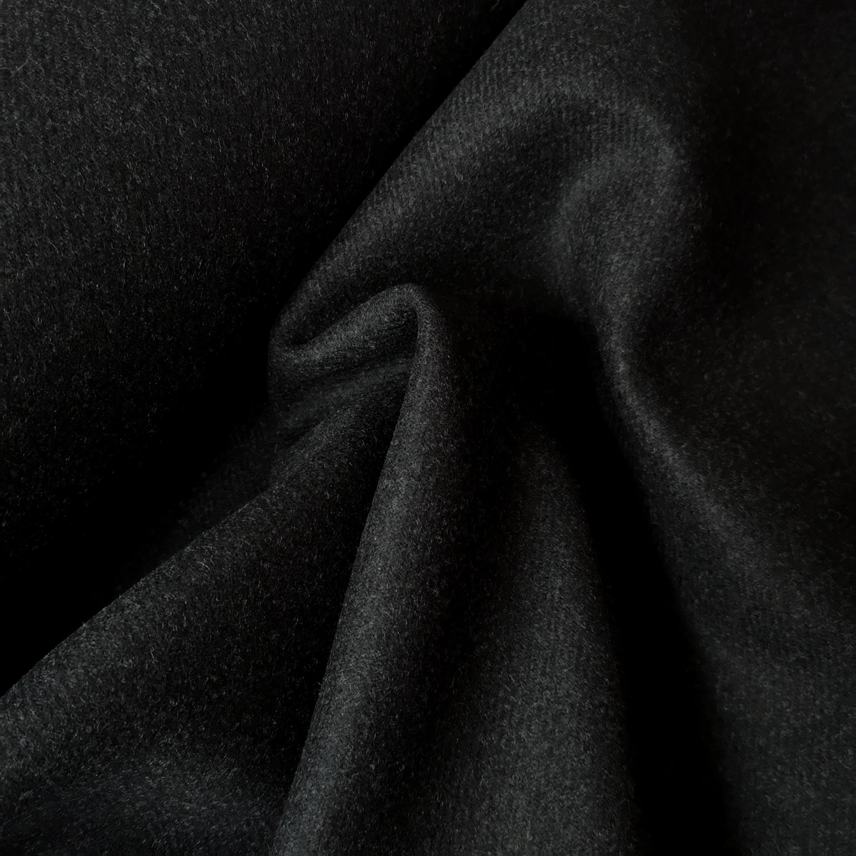 Cashmere blend fabric-dark grey