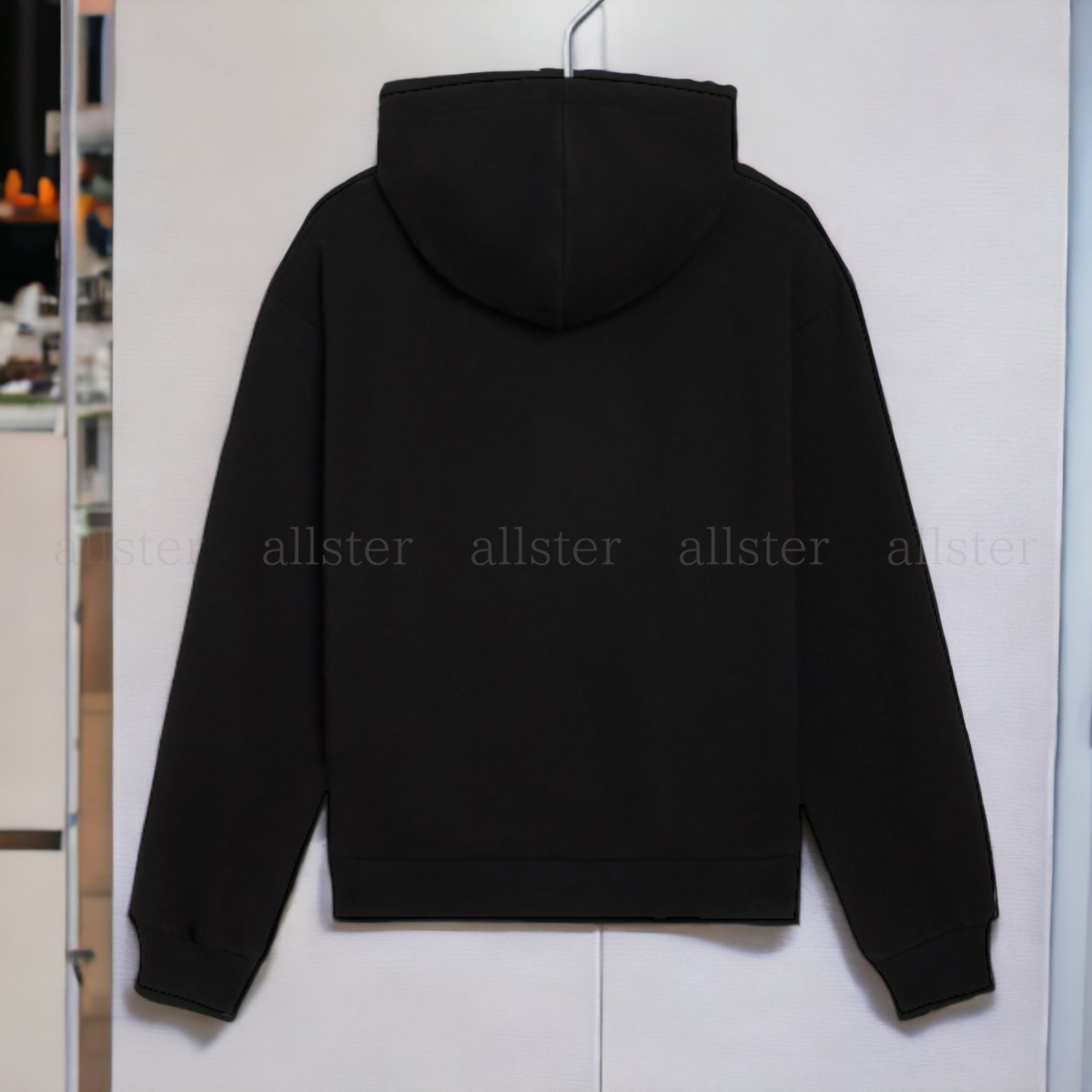 CELINE  |celine loose embroidered hoodie in cotton fleece