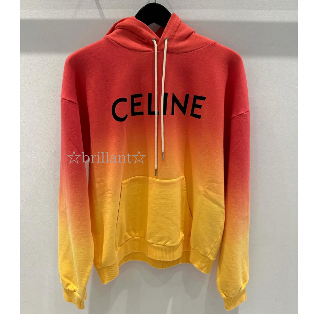 CELINE  |celine loose hoodie in COTTON FLEECE