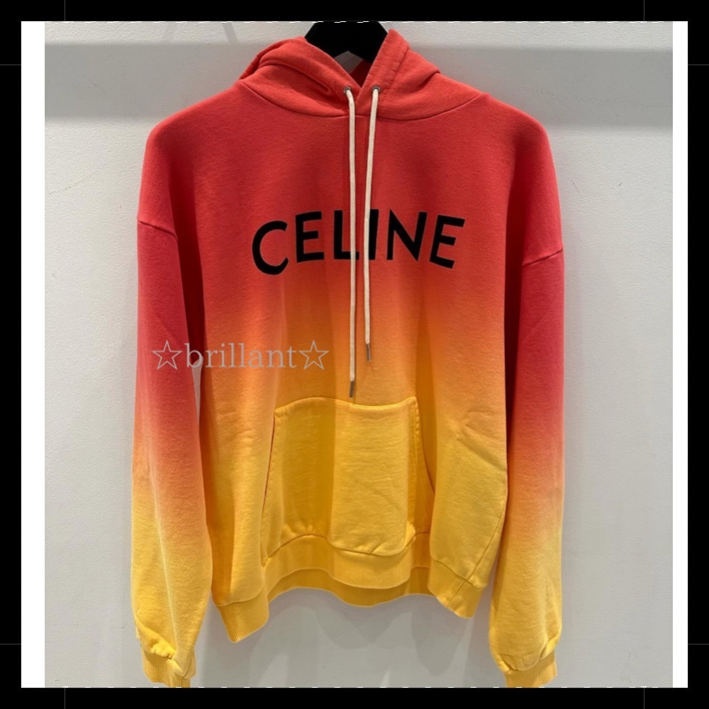 CELINE  |celine loose hoodie in COTTON FLEECE