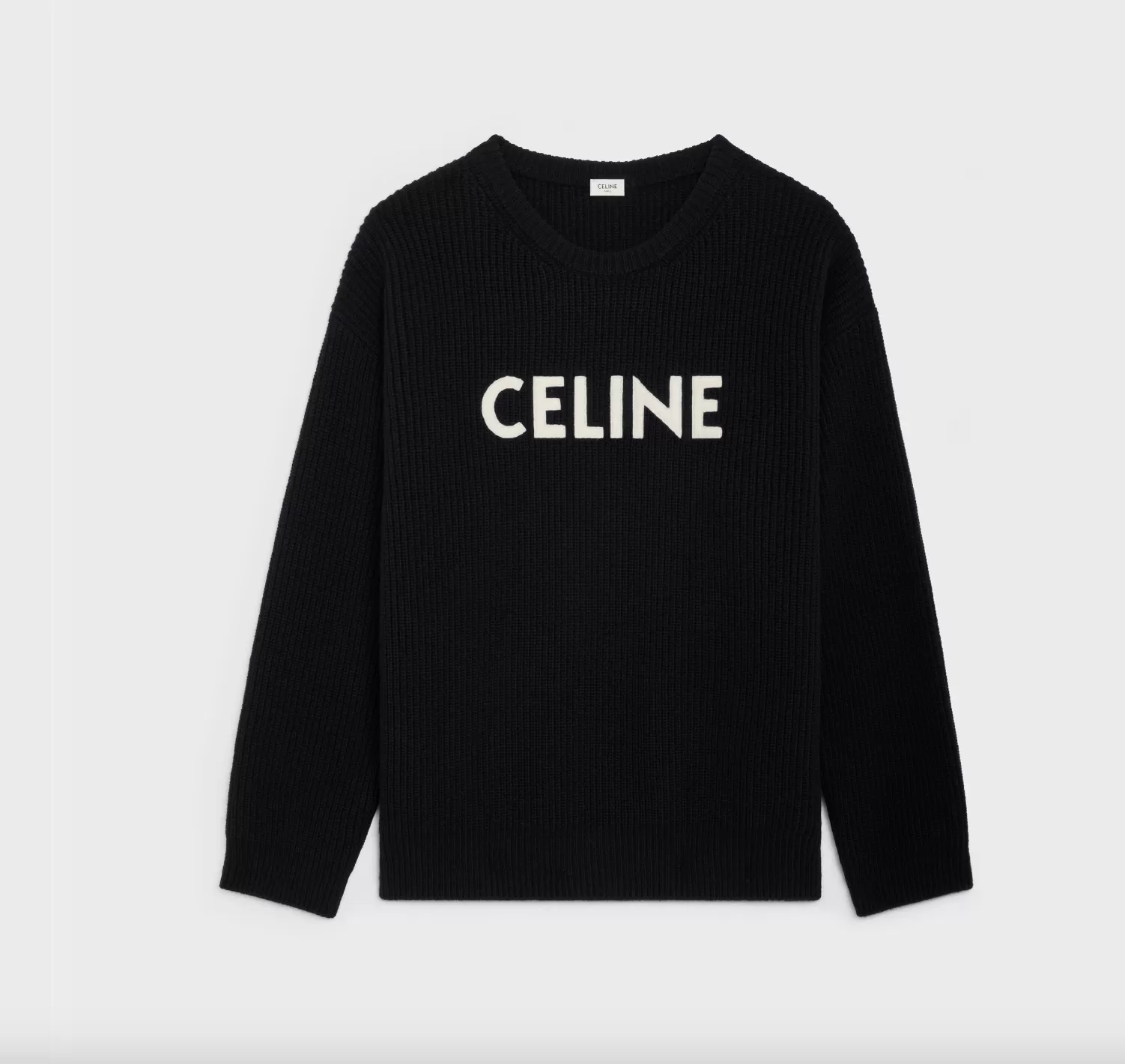 CELINE  |CELINE OVERSIZED SWEATER IN RIBBED WOOL  2A19R423P.38NO