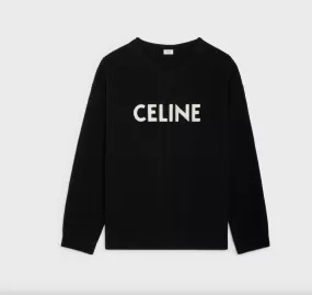 CELINE  |CELINE OVERSIZED SWEATER IN RIBBED WOOL  2A19R423P.38NO