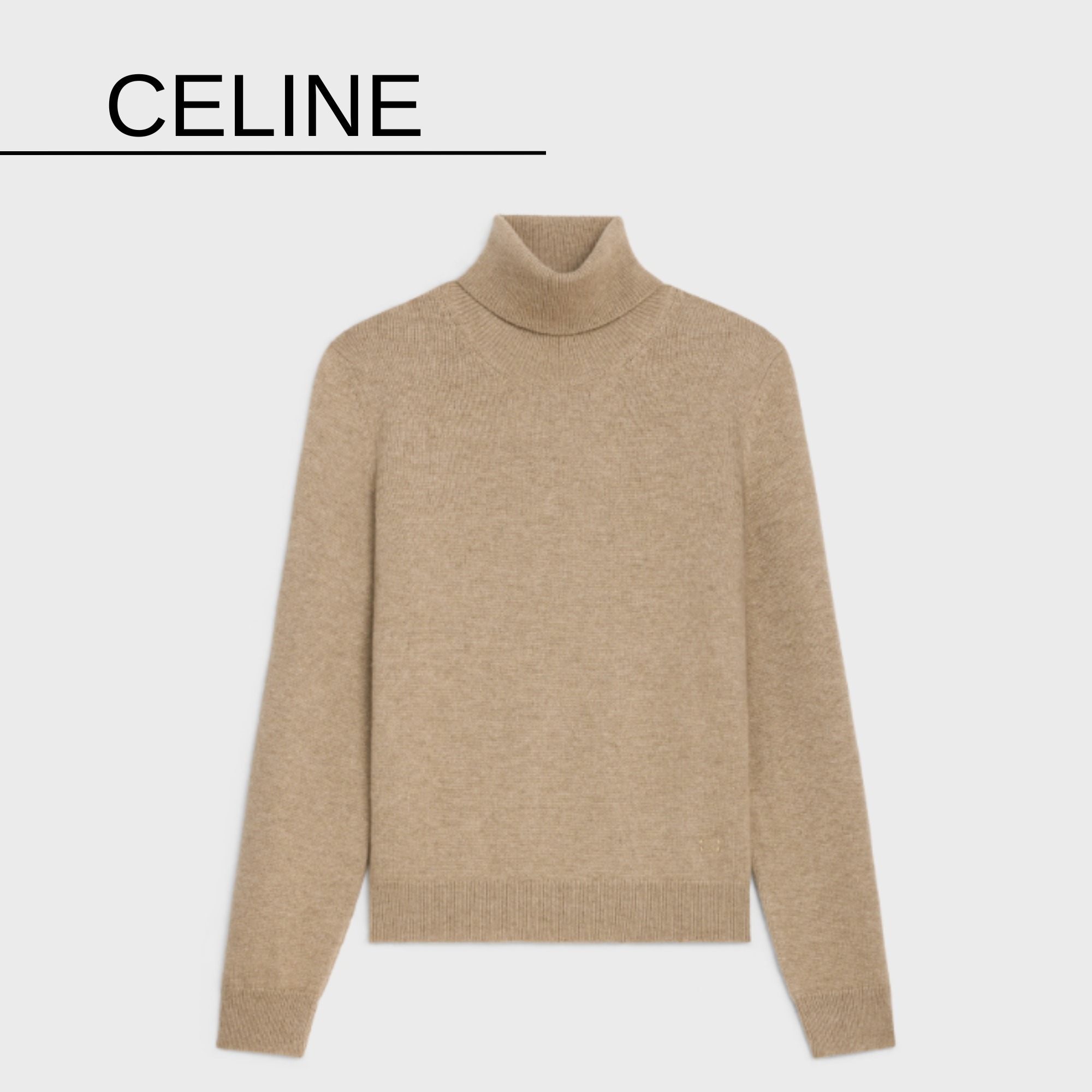 CELINE  |turtleneck sweater in scottish cashmere