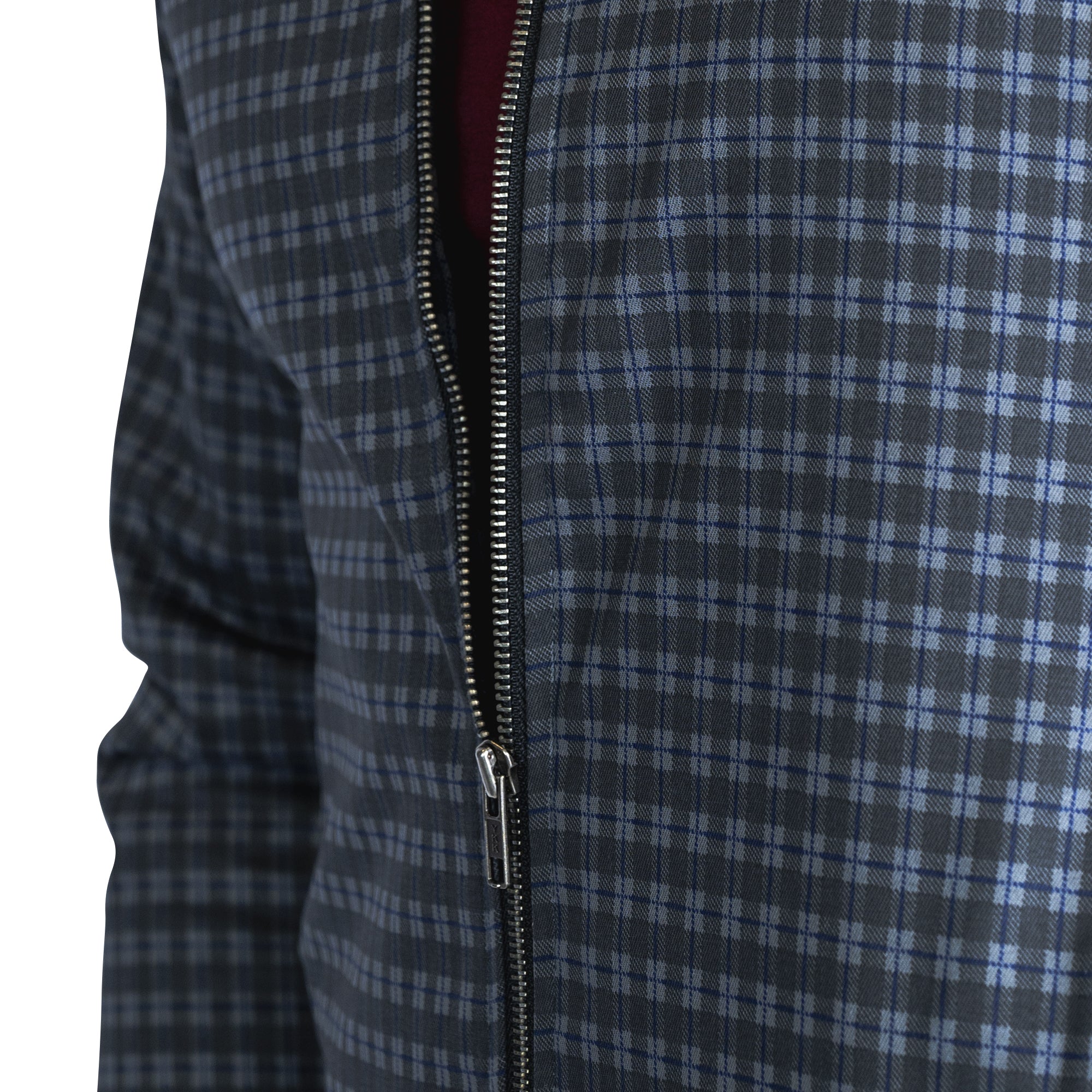 Checkered Cotton Jacket (Grey/Black)