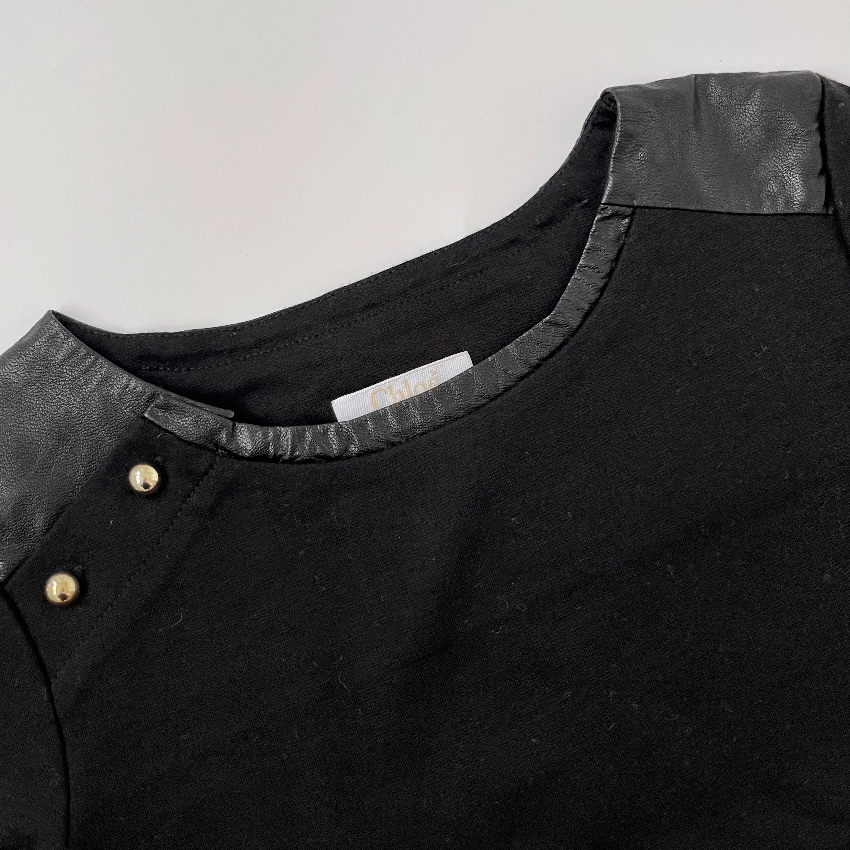 Chloé Black Jersey Top: 6 Years