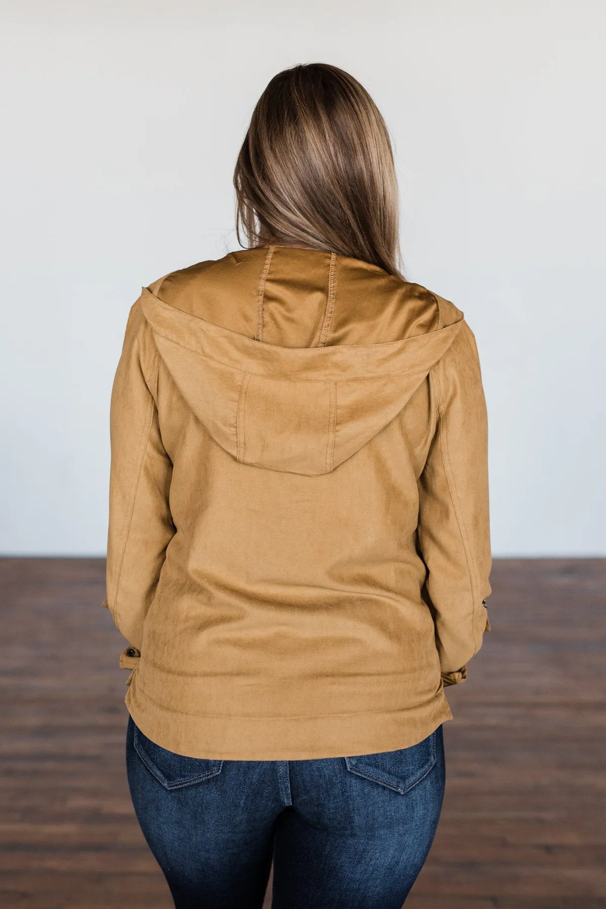 Comes To This Hooded Jacket- Camel