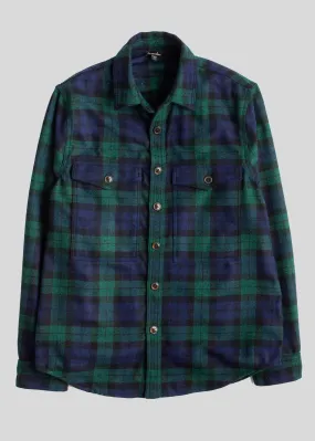 Double Pocket Shirt Jacket, Blackwatch Wool