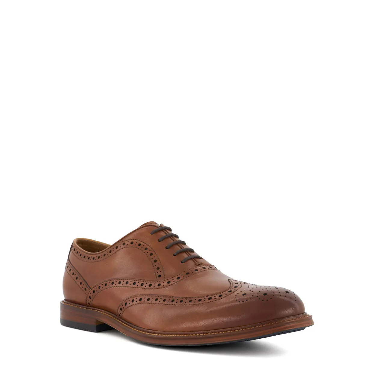 DUNE LONDON Solihull Wing-Tip Brogues - Red