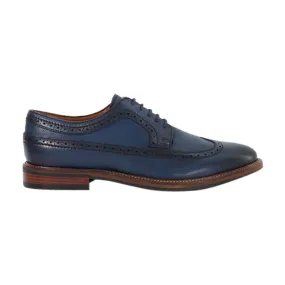 DUNE LONDON Steeles Embroidered Brogues - Blue